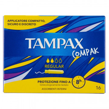 TAMPAX COMPAK REGULAR 16...