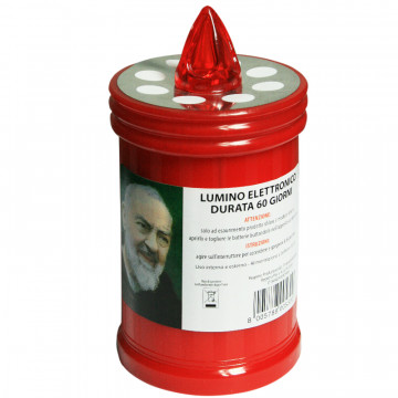 LUMINO ELETTRICO ROSSO  60...