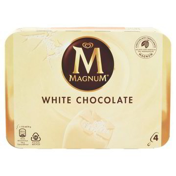 MAGNUM ALGIDA BIANCO X 4 GR...