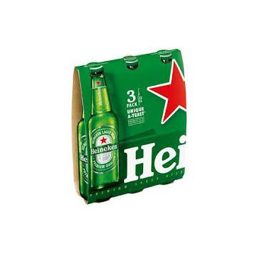 BIRRA HEINEKEN CL.33 X 3